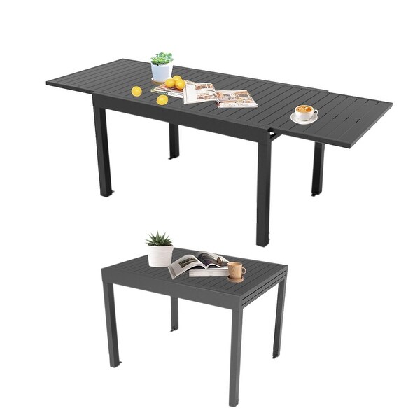 Aluminum Patio Extendable Dining Table