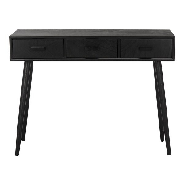 SAFAVIEH Albus Black 3-drawer Console Table - 41.8