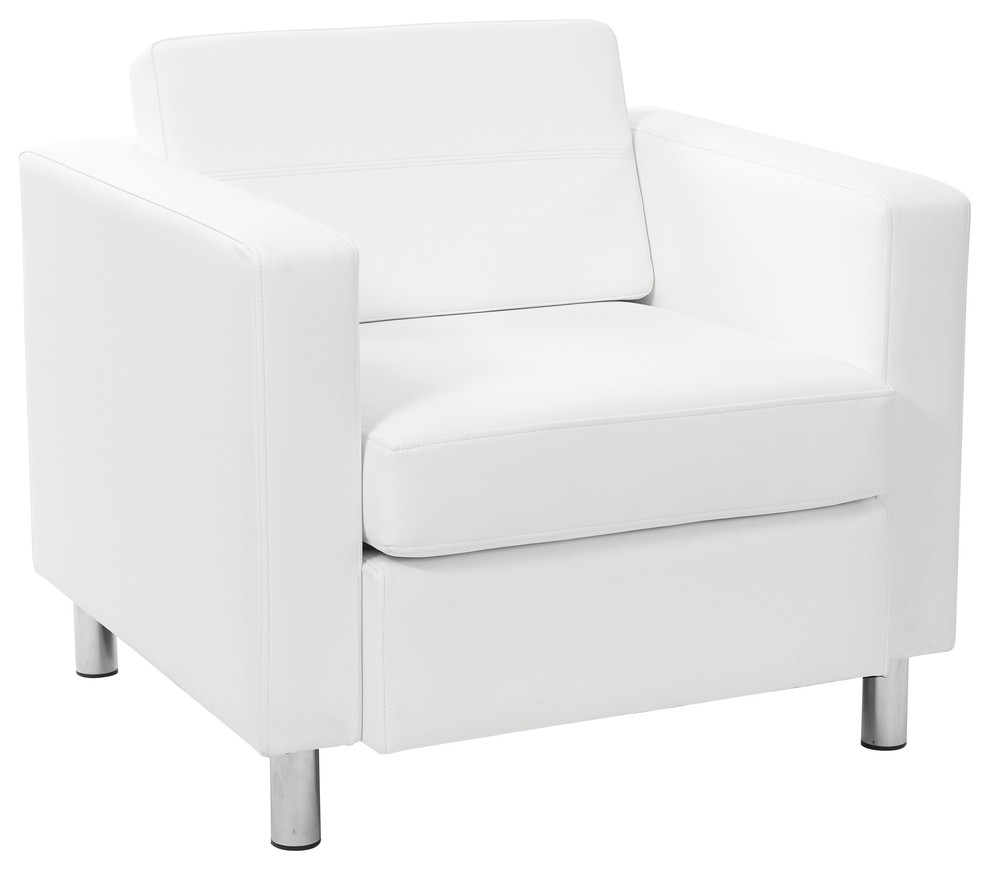 Pacific Dillon Vinyl Chair   Contemporary   Armchairs And Accent Chairs   by Office Star Products  Houzz