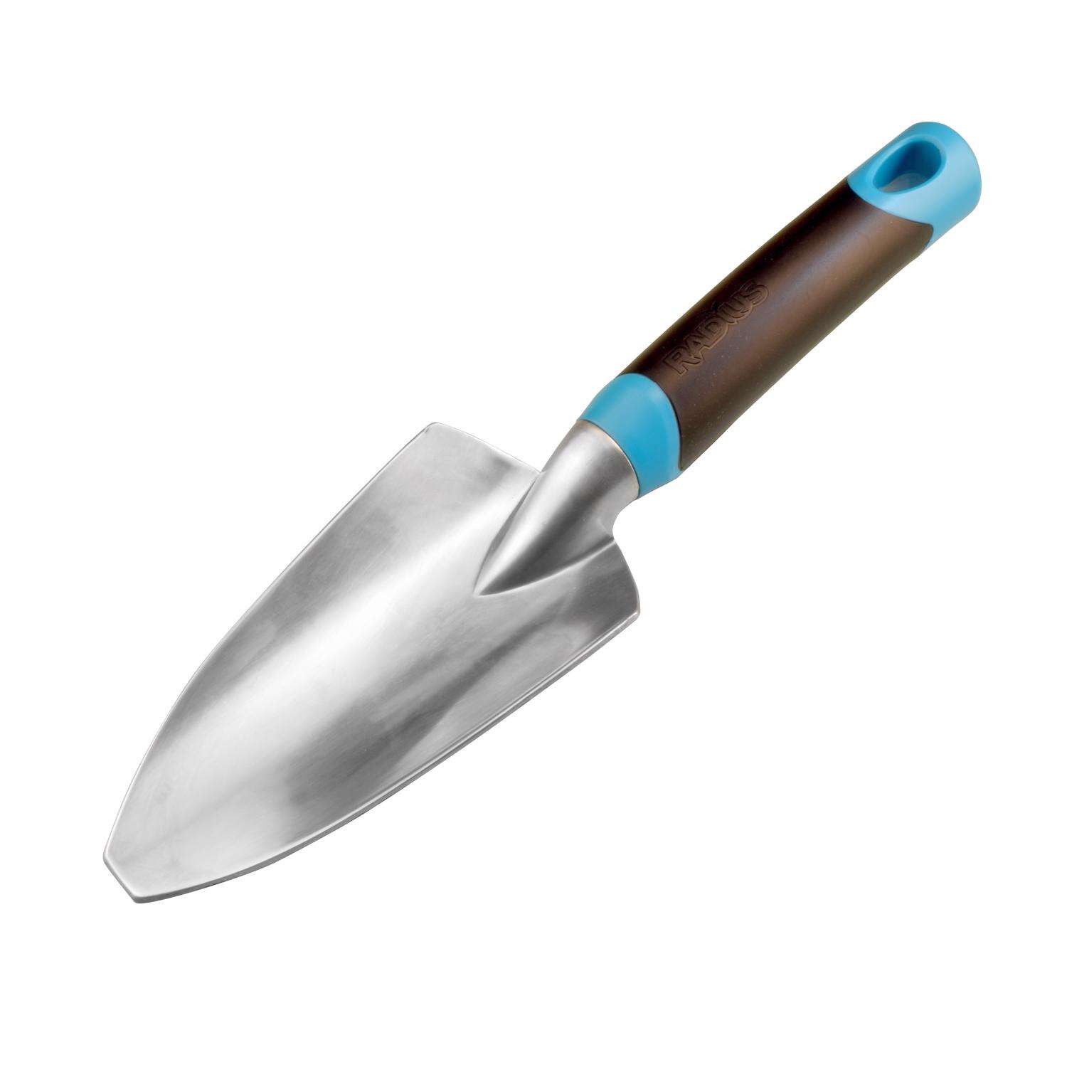 Radius Garden Dig 12 in. Aluminum Hand Trowel Poly Handle