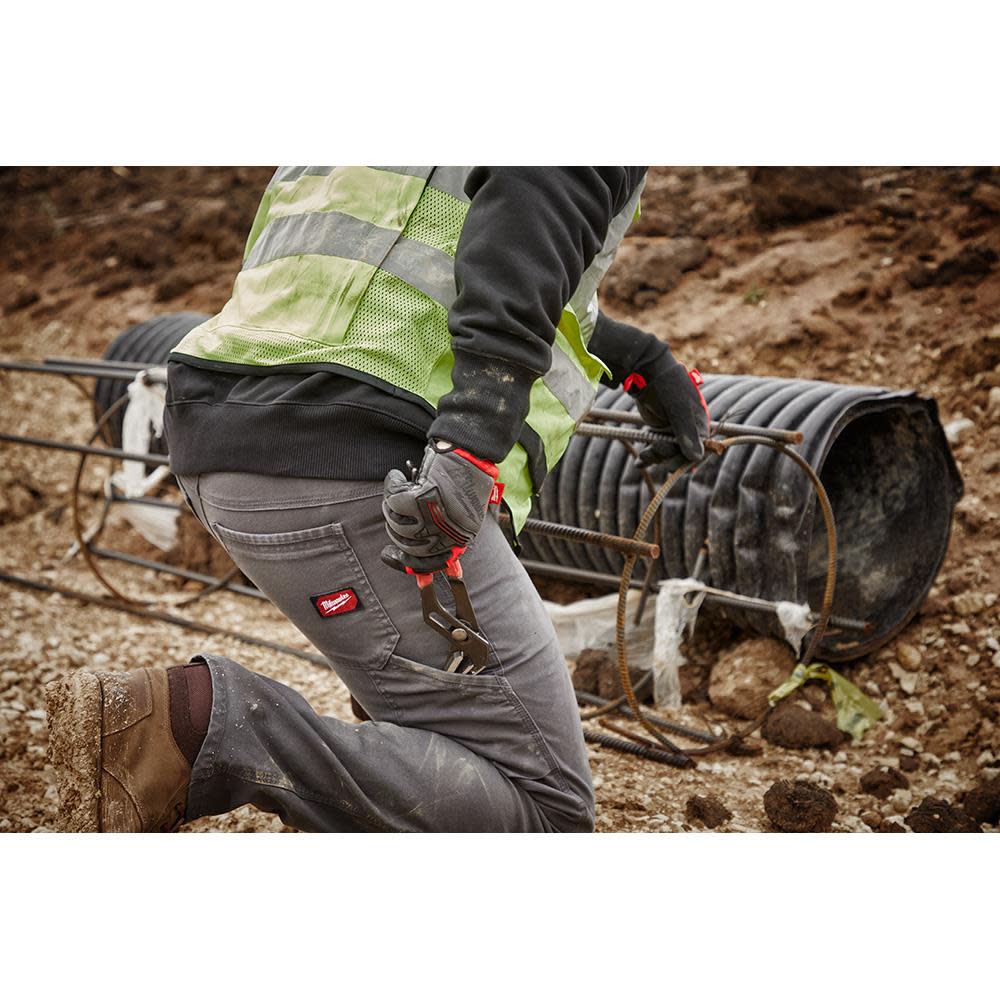 Milwaukee Work Pants Flex Heavy Duty Gray 32x 34 ;