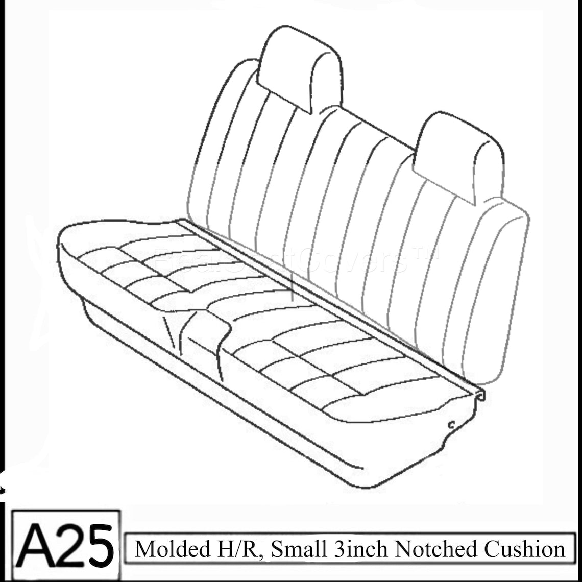 Seat Cover for 1985 - 1995 Toyota Small Pickup 2X4 2WD Thick Triple Stitched Custom made Exact Fit (Beige)