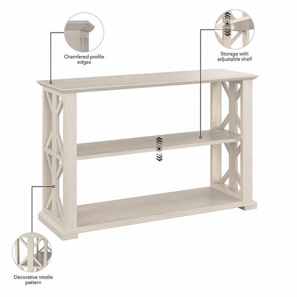 Homestead Console Table with Shelves by Bush Furniture