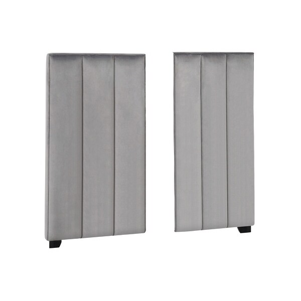 Coaster Furniture Arles Grey Vertical Channeled Tufted Wall Bed Panel - - 32247794