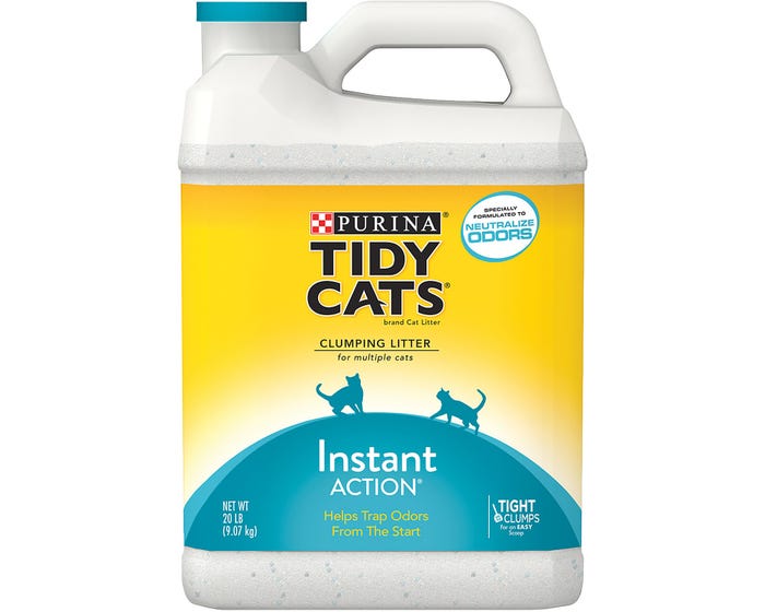 Purina Tidy Cats Instant Action Clumping Cat Litter， 20 lb.