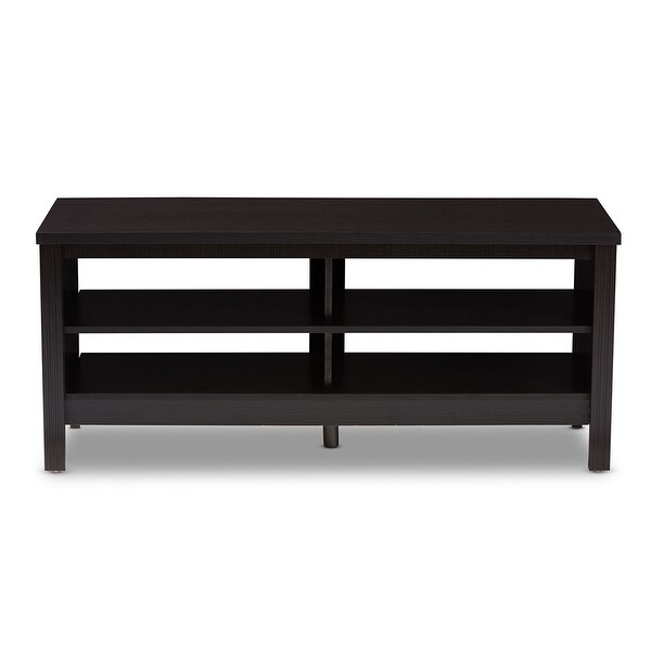 Sloane Modern and Contemporary Wenge Brown Finished TV Stand - 20.67