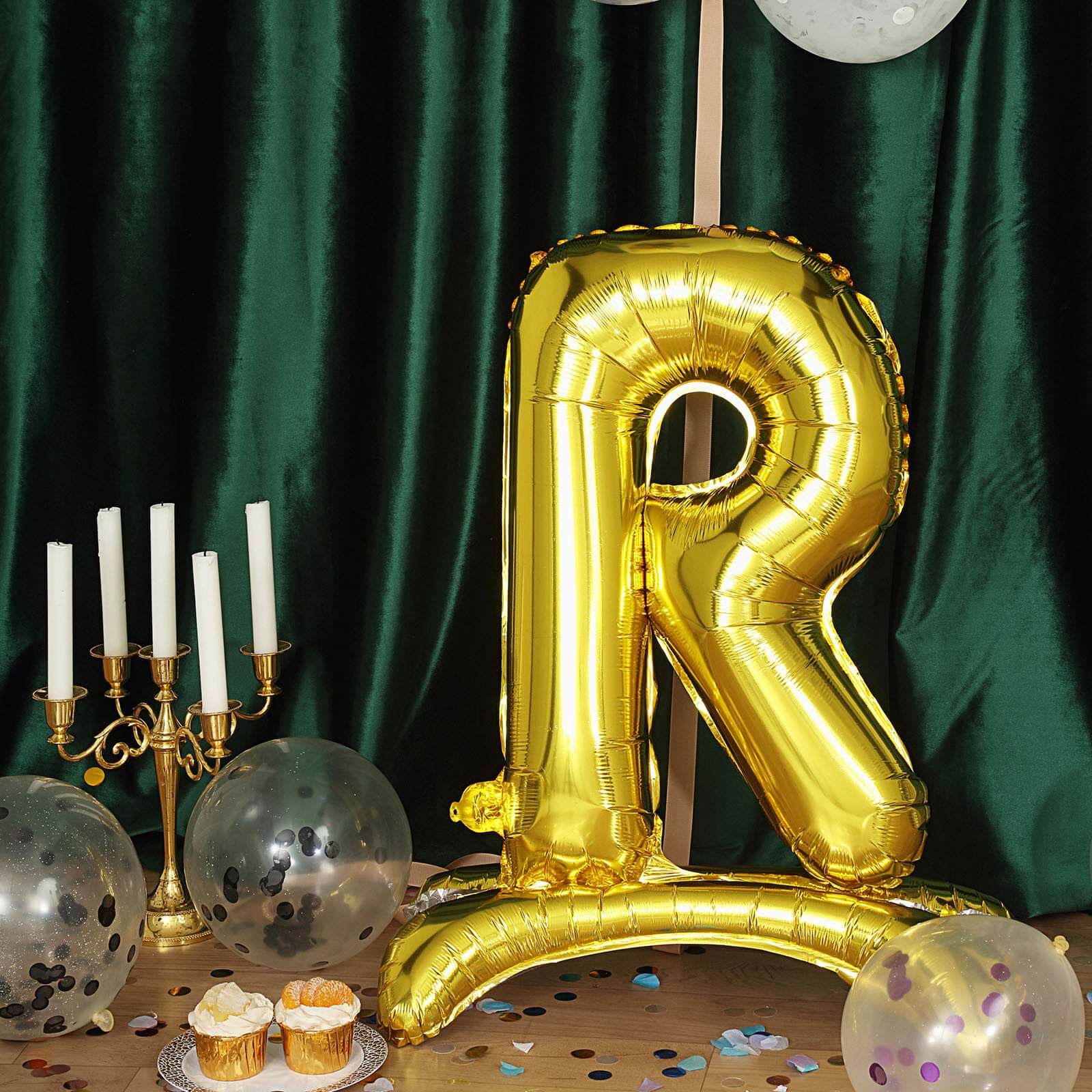 Gold Self Standing Helium/Air Mylar Foil Letter and Number Balloons 27