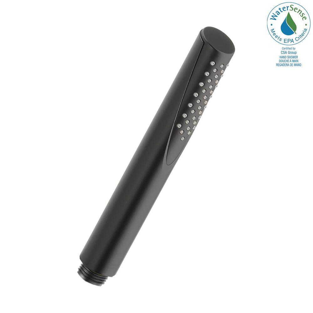 Delta Trinsic 1-Spray Patterns 1.75 GPM 1.2 in. Wall Mount Handheld Shower Head in Matte Black RP73384BL