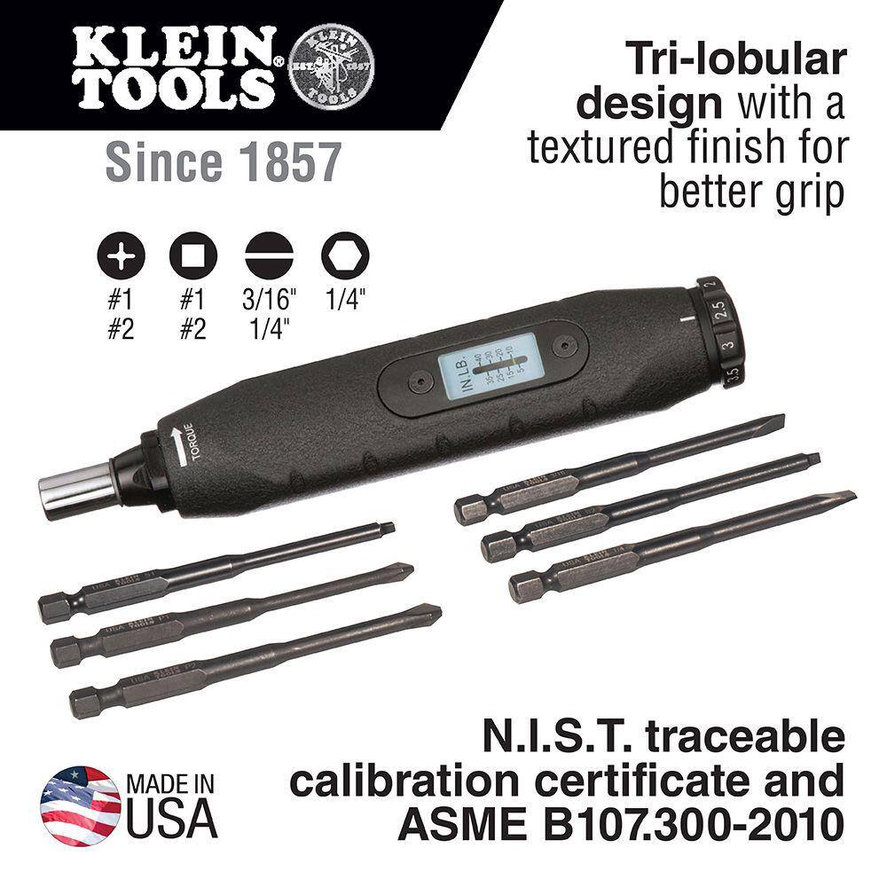 Klein Tools Torque Screwdriver Set (6-Piece) 57032