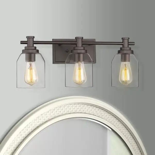 3-light Bathroom Vanity Light, Bathroom Over Sink Lighting - 21.3 x 9.2 x 7 inches