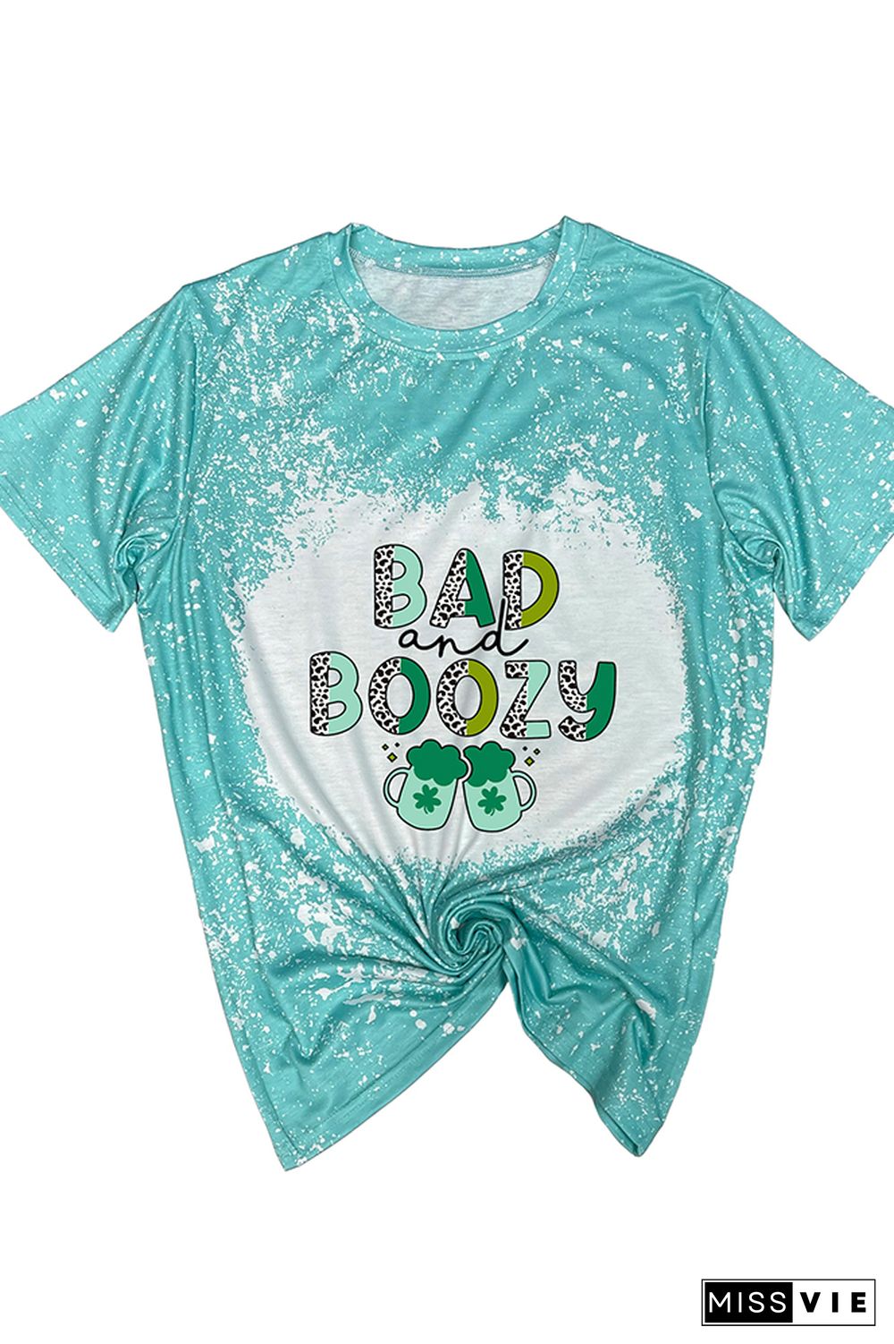 Bad and Boozy - St Patricks Day Graphic Tee Wholesale