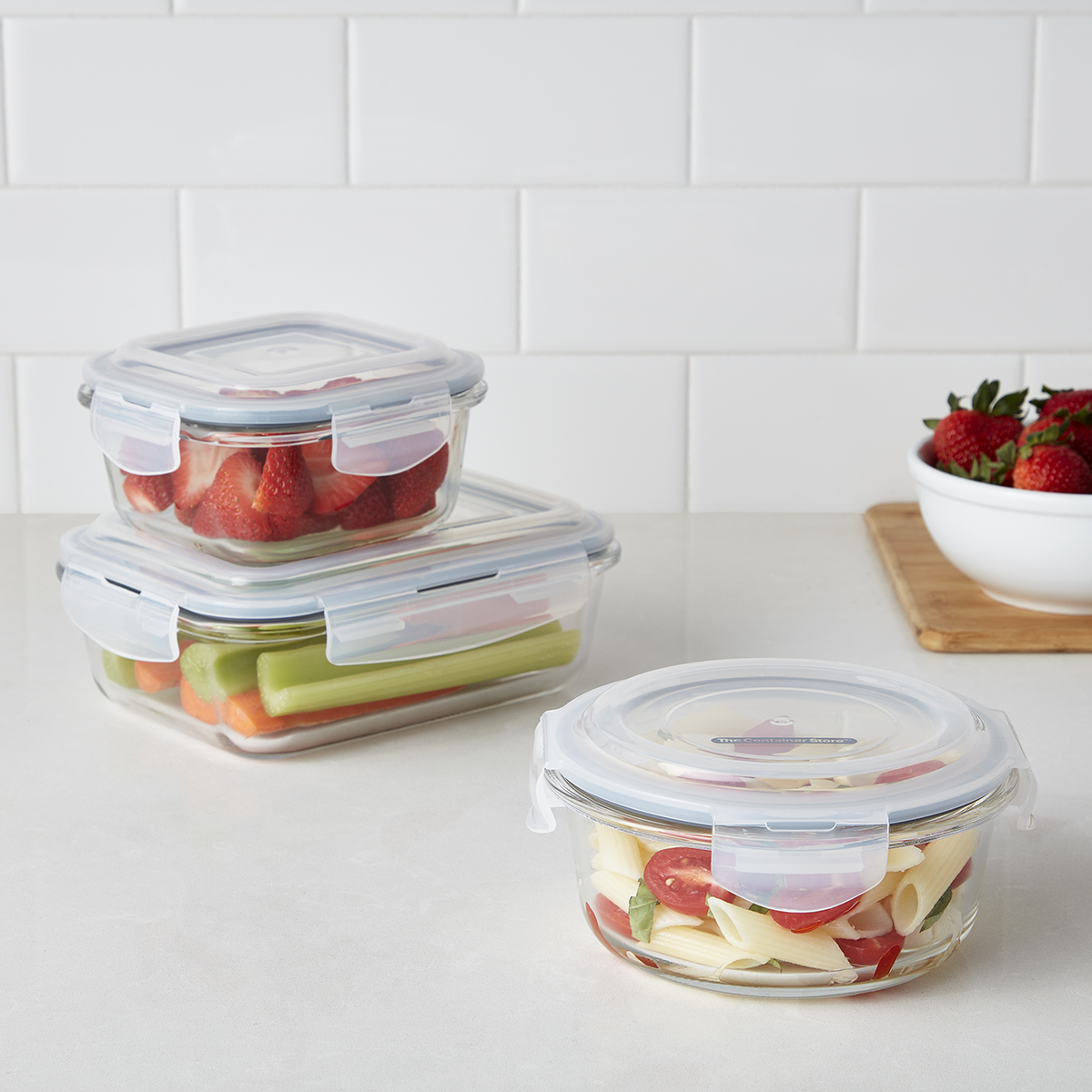 Borosilicate Glass Rectangular Food Storage