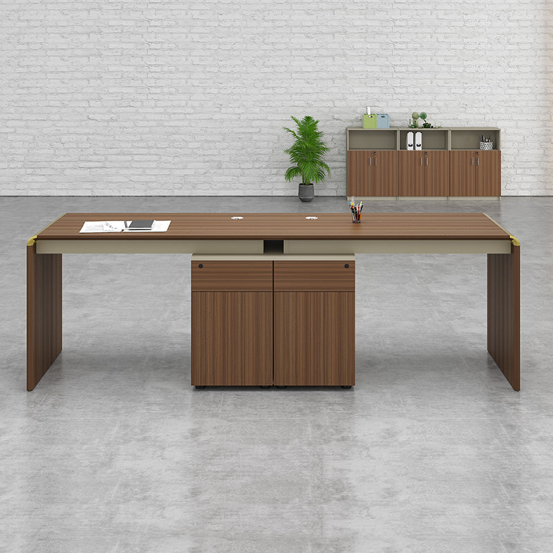 ANDERSON 2 People Workstation 2.4M - Australian Gold Oak