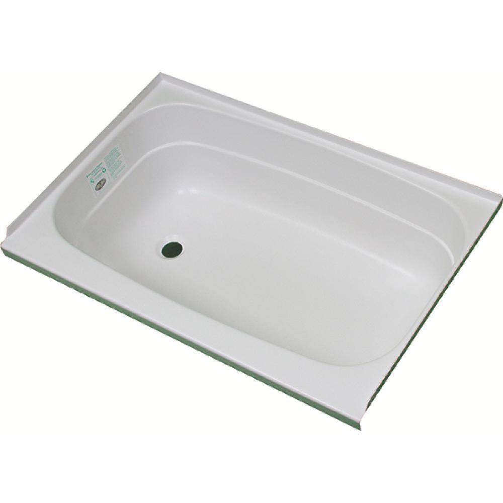 SR SPECIALTY RECREATION Left Drain Bathtub 24 in. x 32 in. White BT2432WL