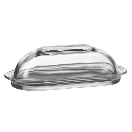 Anchor Hocking Glass Presence Butter Dish with Cover