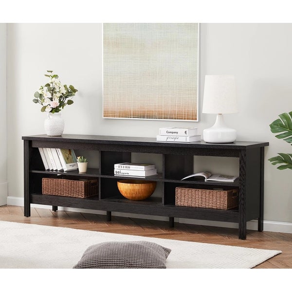 Black TV Stand for 75/85/100 Inch TV， Television Stand and End Table Set