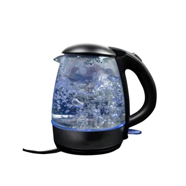 1.2L Glass Kettle in Black