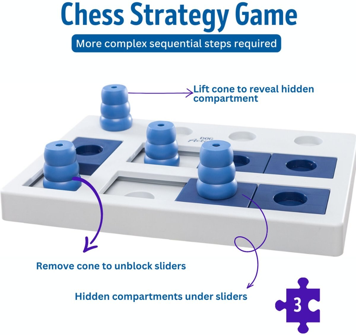 TRIXIE Chess Activity Strategy Game Dog Toy