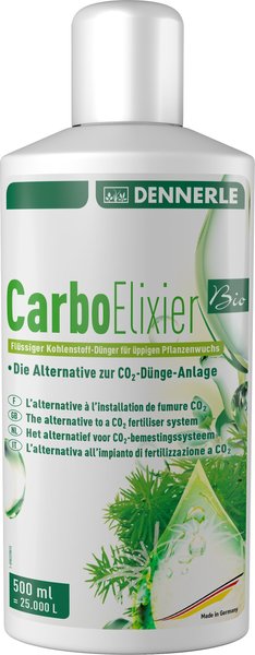 Dennerle Carbo Elixier Bio Aquarium Plant Fertilizer， 500-mL bottle