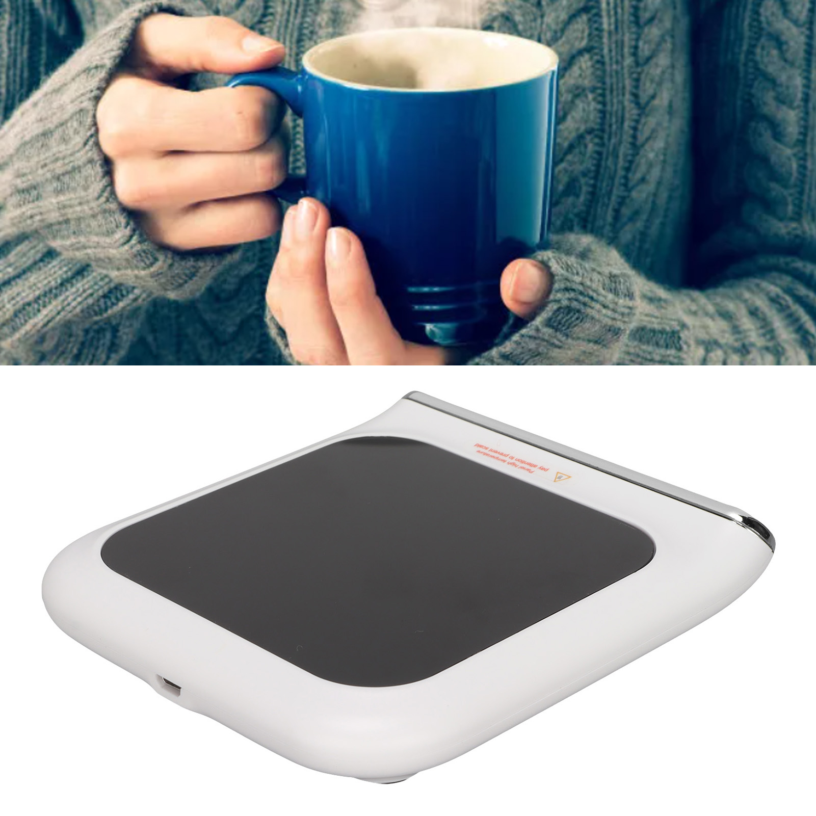 Mug Warmer， Portable Plastic 5V? 2A 55 Degrees Celsius ?/?131??Constant?Temperature USB Cup Warmer 10W  For Home