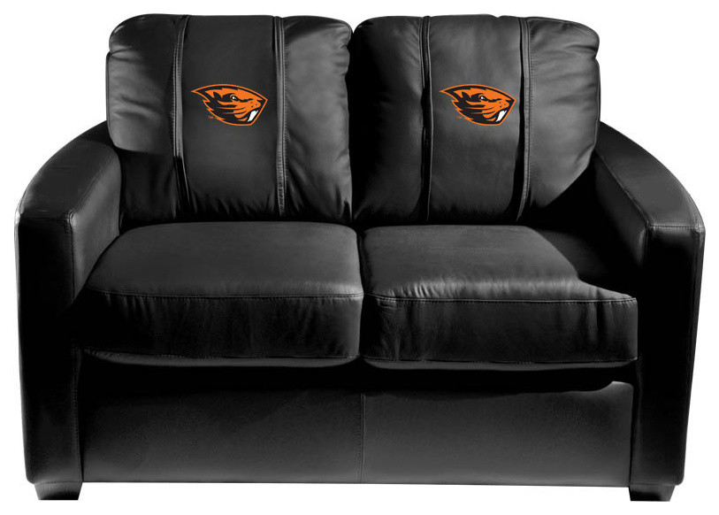 Oregon State University Beavers2 Stationary Loveseat Commercial Grade Fabric   Contemporary   Loveseats   by DreamSeats LLC  Houzz