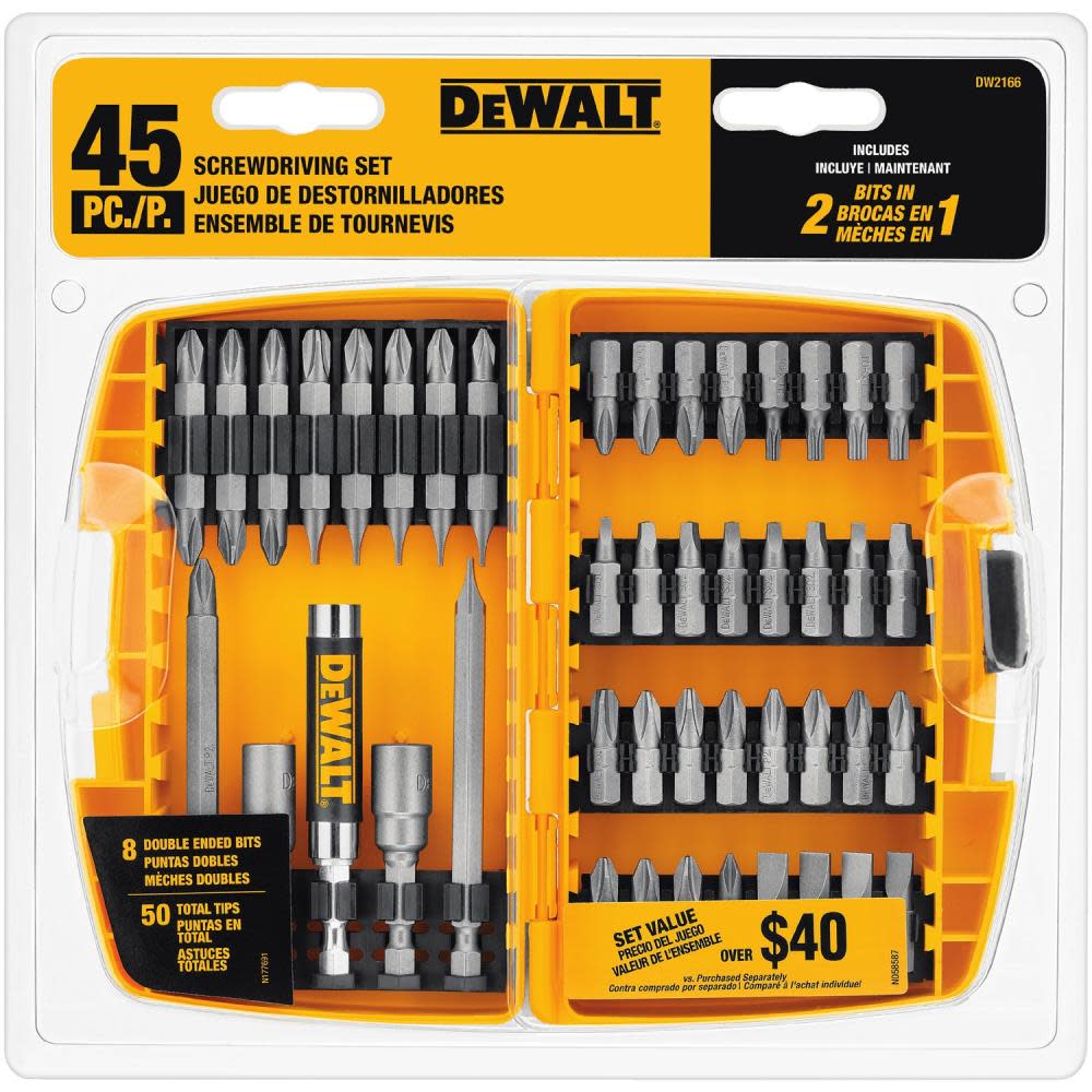 45-Piece Screw Driving Set ;