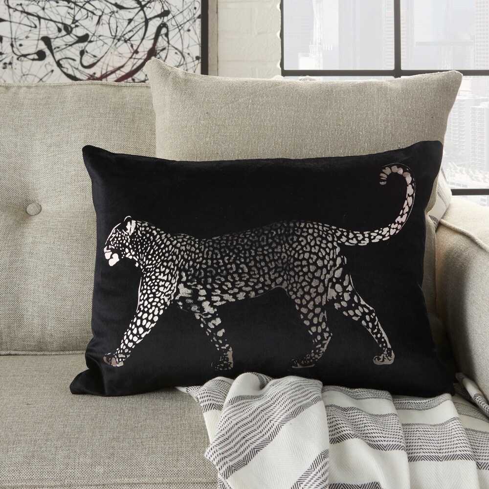 Mina Victory Sofia Black Throw Pillow   ( 14\