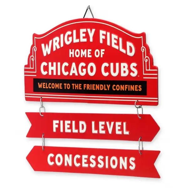 MLB Cubs Metal Linked Sign