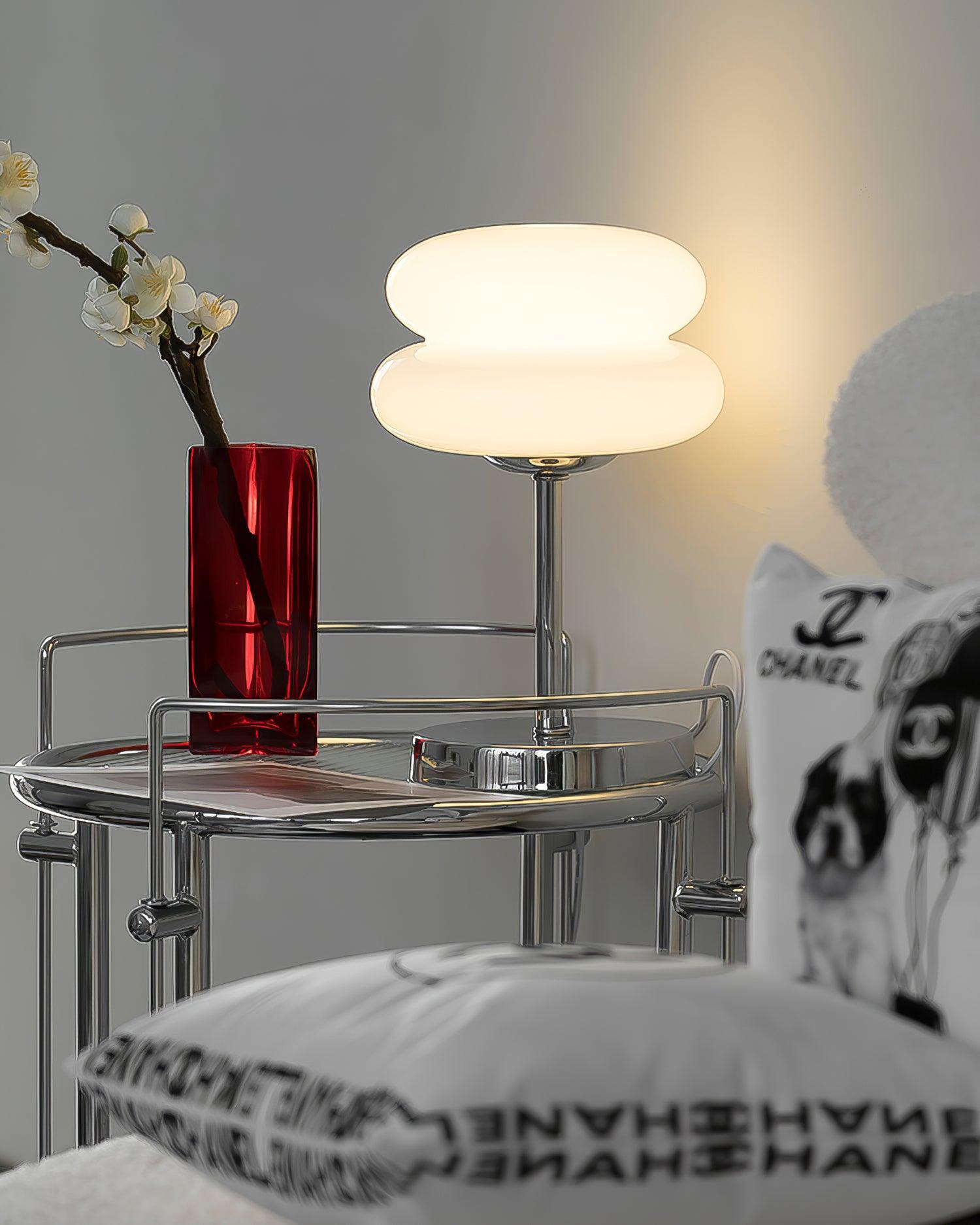 Saturn Glide Glass Table Lamp