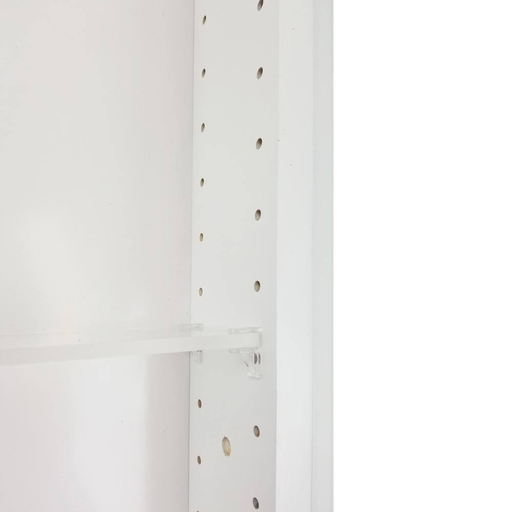 WG Wood Products 15.5 in. W x 19.5 in. H 3.5 in. D Dogwood Inset Panel White Enamel Recessed Medicine Cabinet without Mirror DOG-218-WHITE