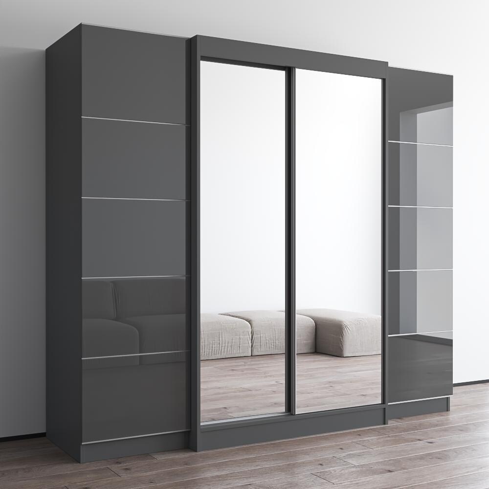 Aria 2D120 EXEX Wardrobe with 2 Mirrors