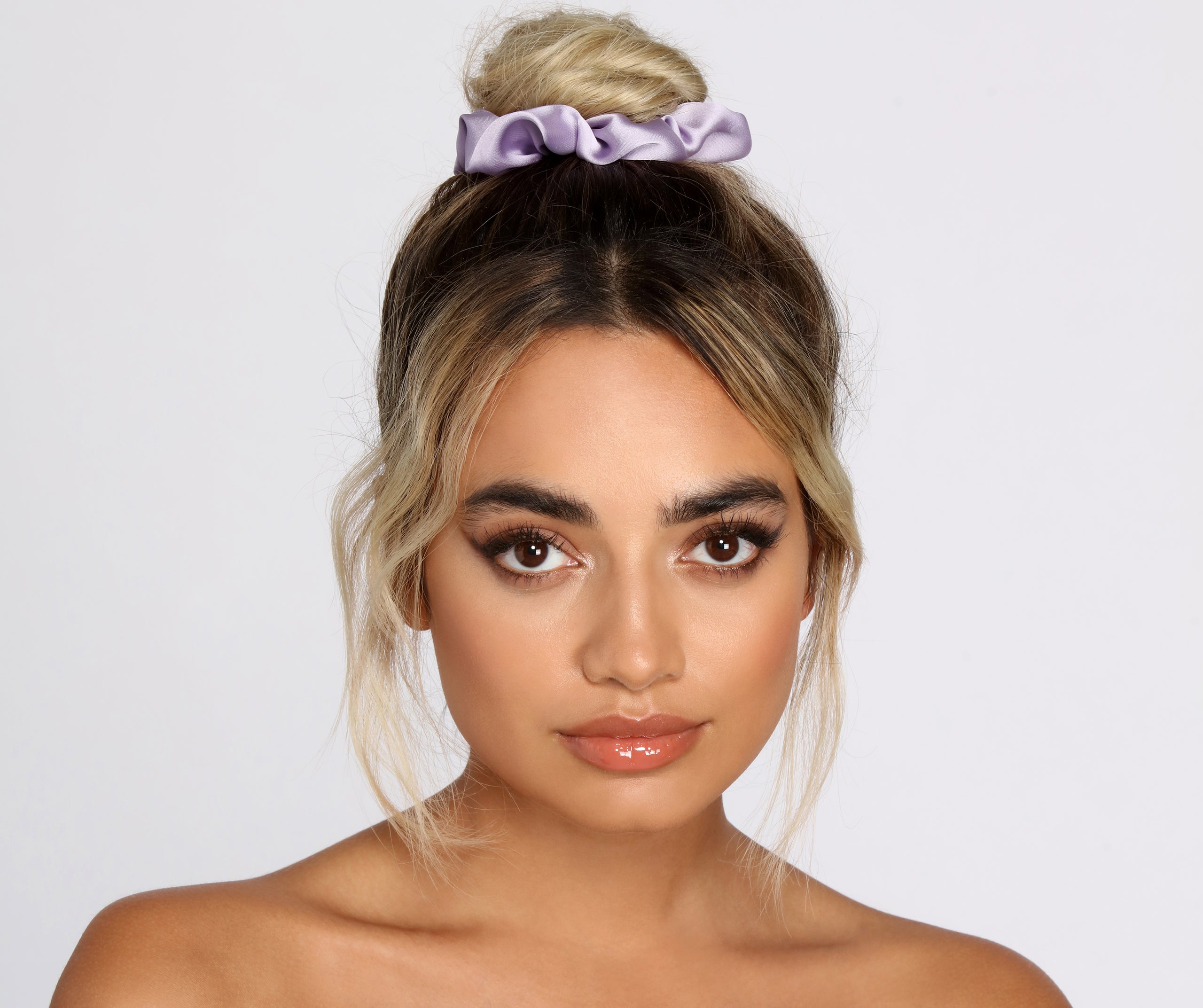 Pretty In Pastel Satin Scrunchy 5 Pack