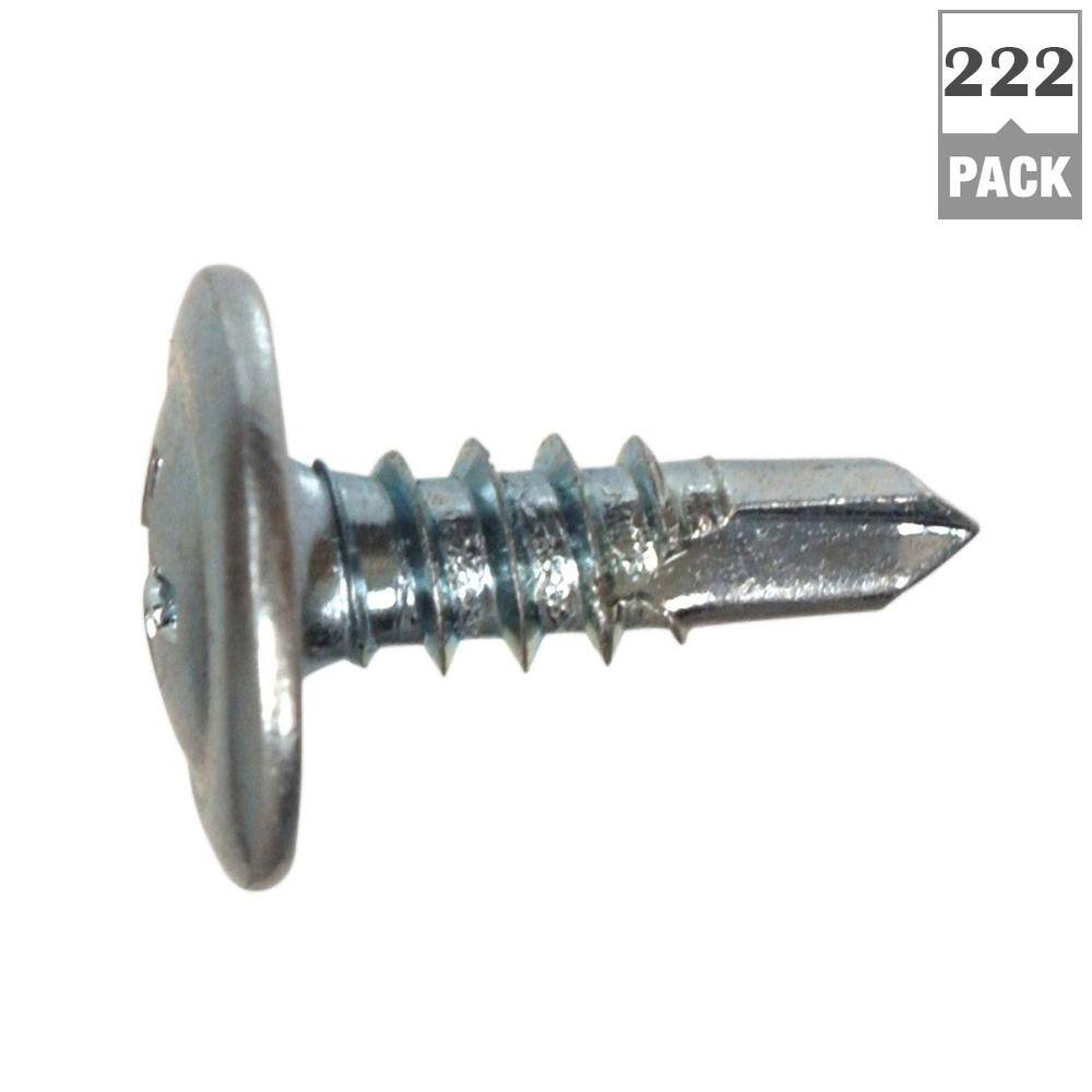 Everbilt #8 x 34 in. Truss Head Phillips Drive Lath Self-Drilling Screw 1 lb.-Box (222-Piece) 116078