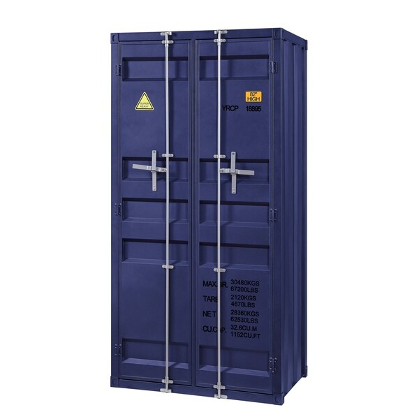 ACME Cargo Blue Metal Double Door Industrial Wardrobe - - 28676343