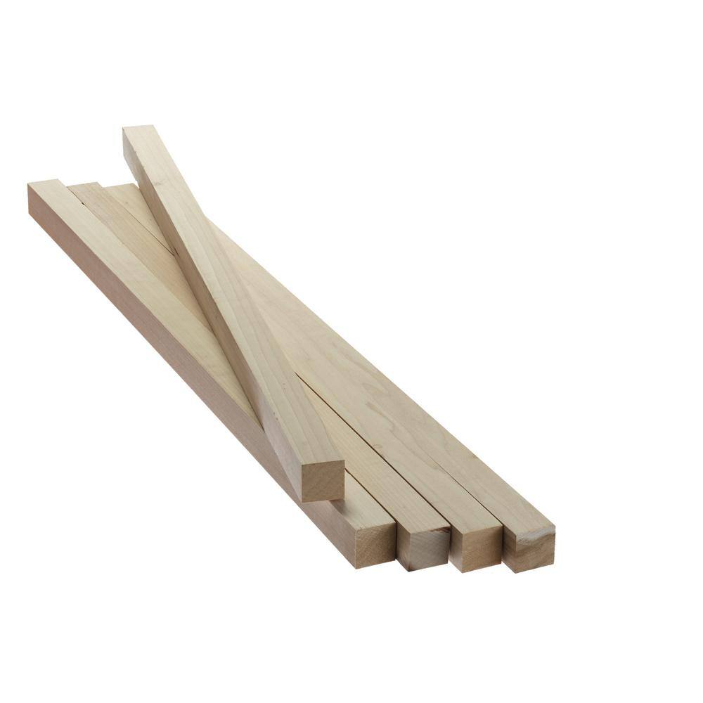 Swaner Hardwood 2 in. x 2 in. x 36 in. Poplar S4S (5-Pack) OL08011636PO