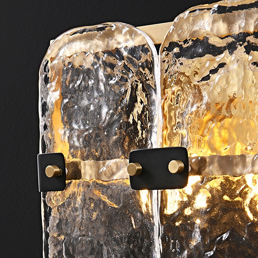 Massive Glass Wall Sconces