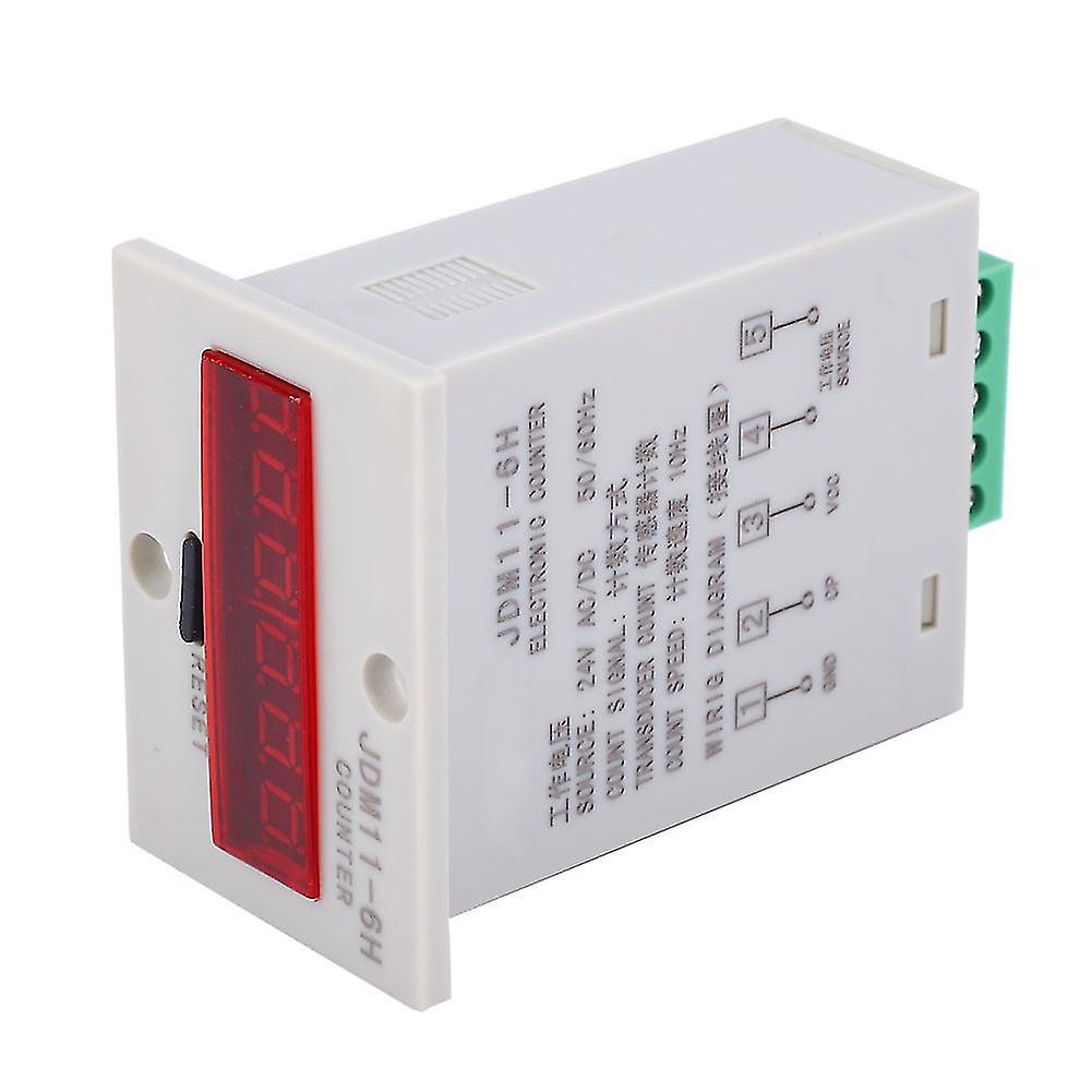 JDM11-6H Electronic Counter 6 Digits LED Digital Display Counter Relay Transducer CountAC/DC24V