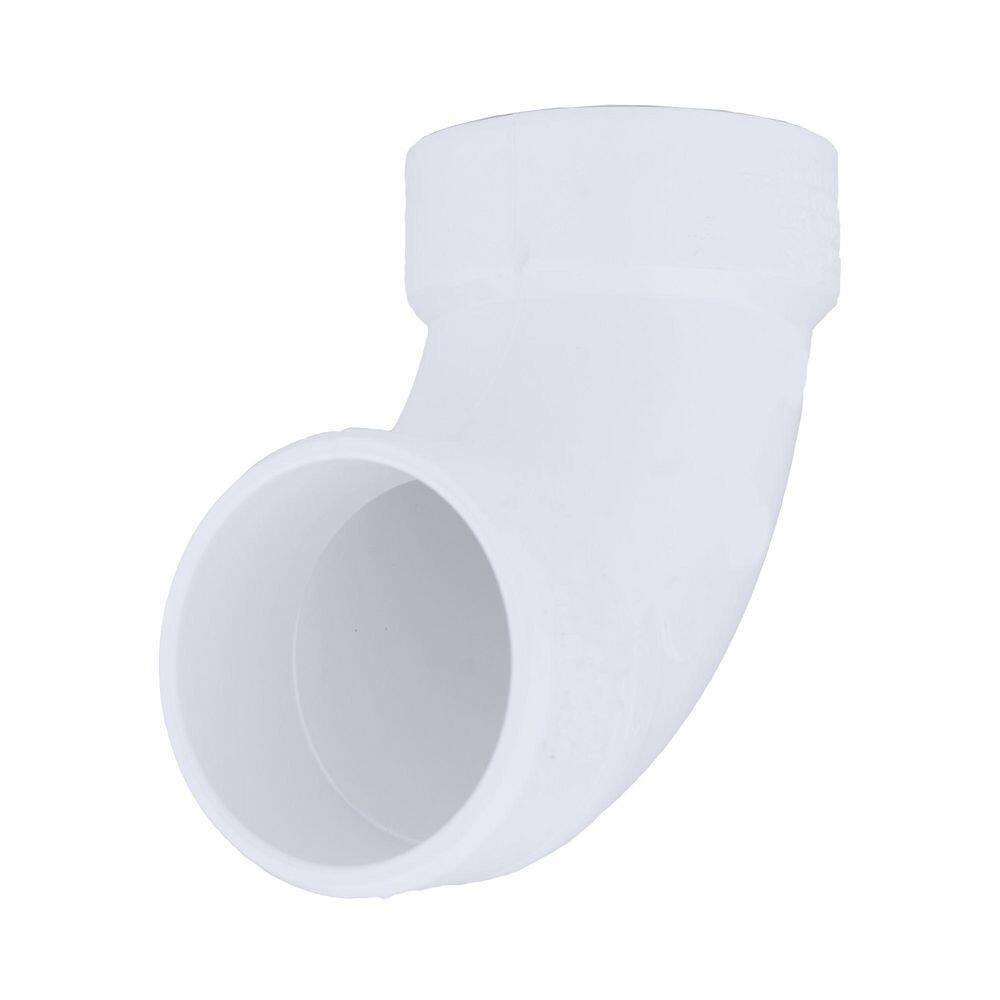 Charlotte Pipe 2 in. PVC DWV 90-Degree Street Elbow Fitting PVC003021000HD