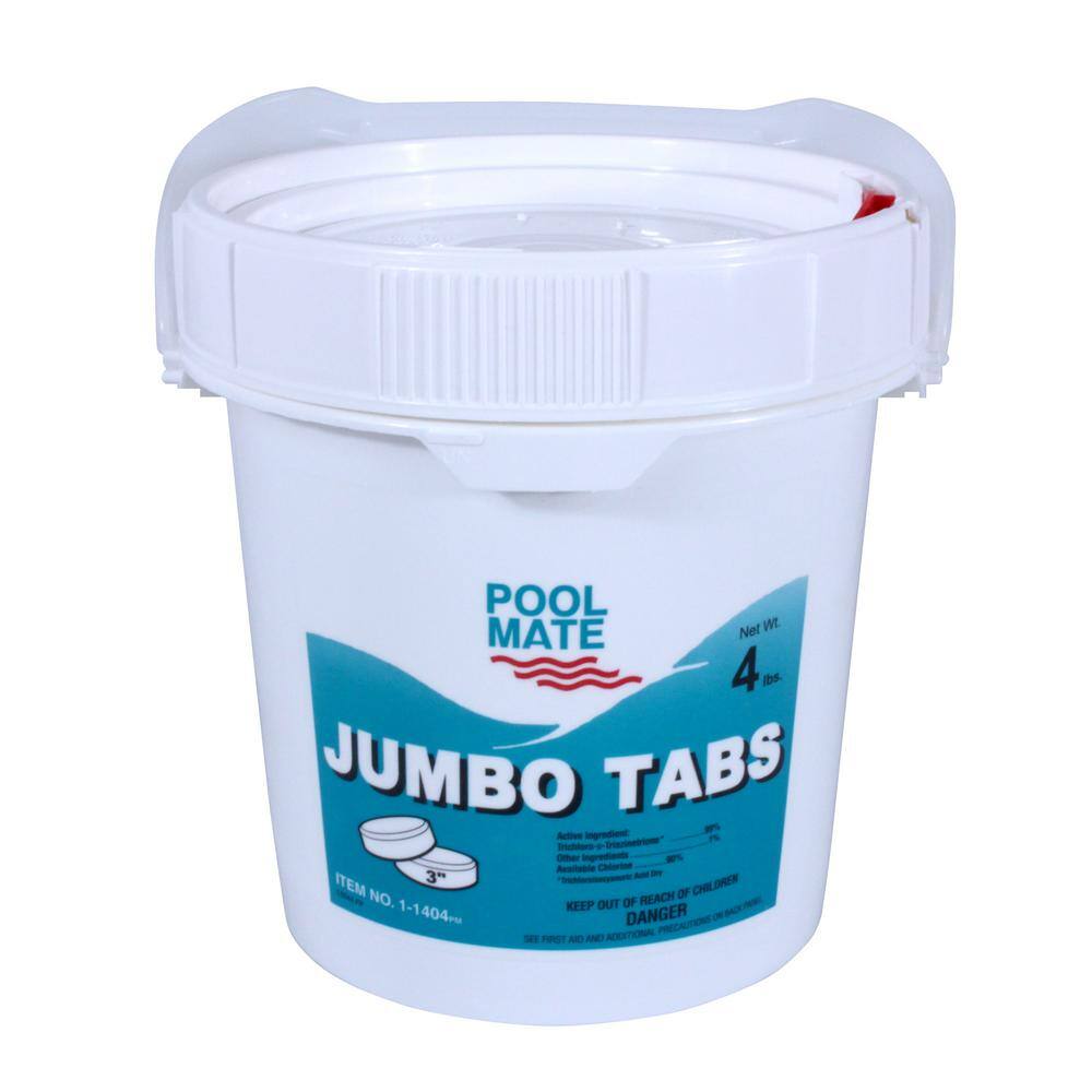 Pool Mate 4 lb. Pool 3 in. Chlorine Jumbo Tabs 1-1404