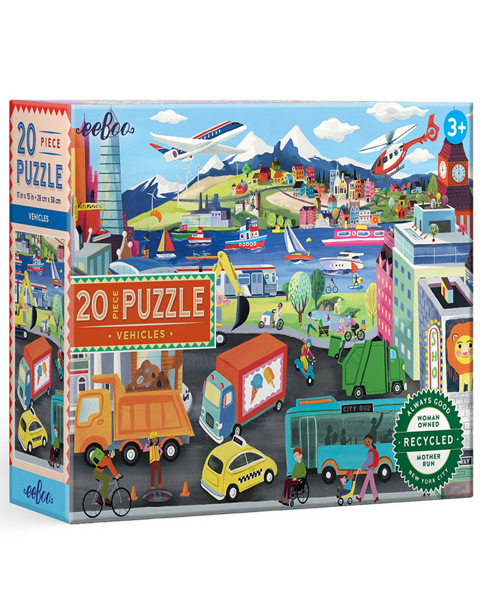 Eeboo Vehicles Puzzle