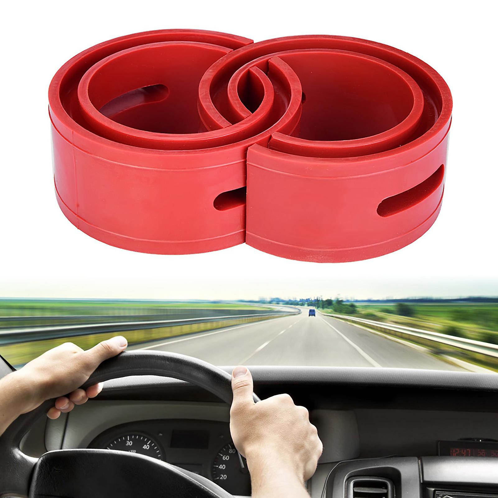 2pc Red Car Shock Absorber Buffer Spring Bumper Cushion Type B