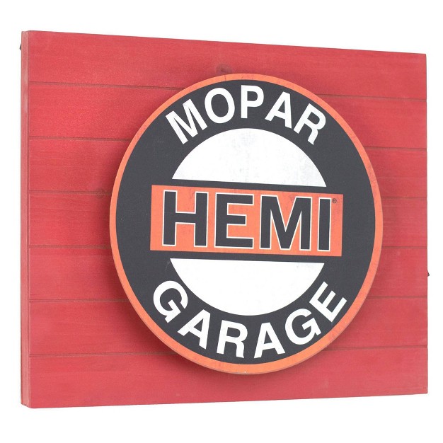 Vintage Mopar Hemi Metal Backlit Led Wall Sign American Art Decor