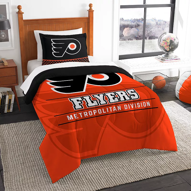 Philadelphia Flyers Draft Twin Comforter Set by The Northwest