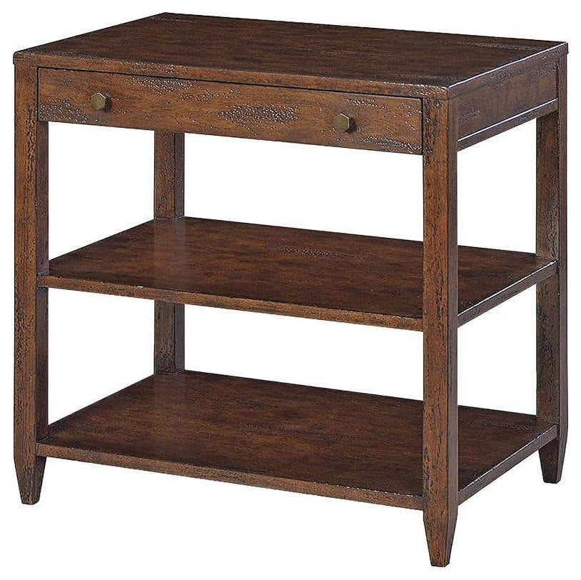 Classic Wide Side Table Mahogany Finish   Transitional   Side Tables And End Tables   by English Georgian America  Houzz