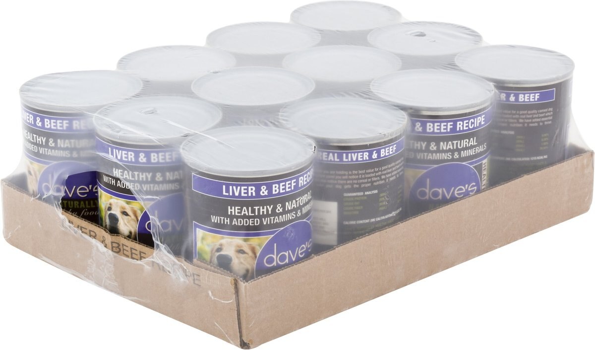 Dave's Pet Food Naturally Healthy Liver and Beef Recipe Canned Dog Food