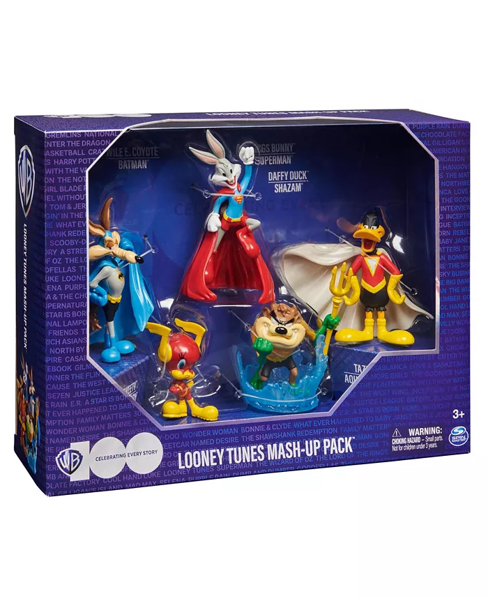 DC Comics Looney Tunes Mash-Up Pack  Limited Edition Wb 100 Years Anniversary  5 Looney Tunes X DC Figures