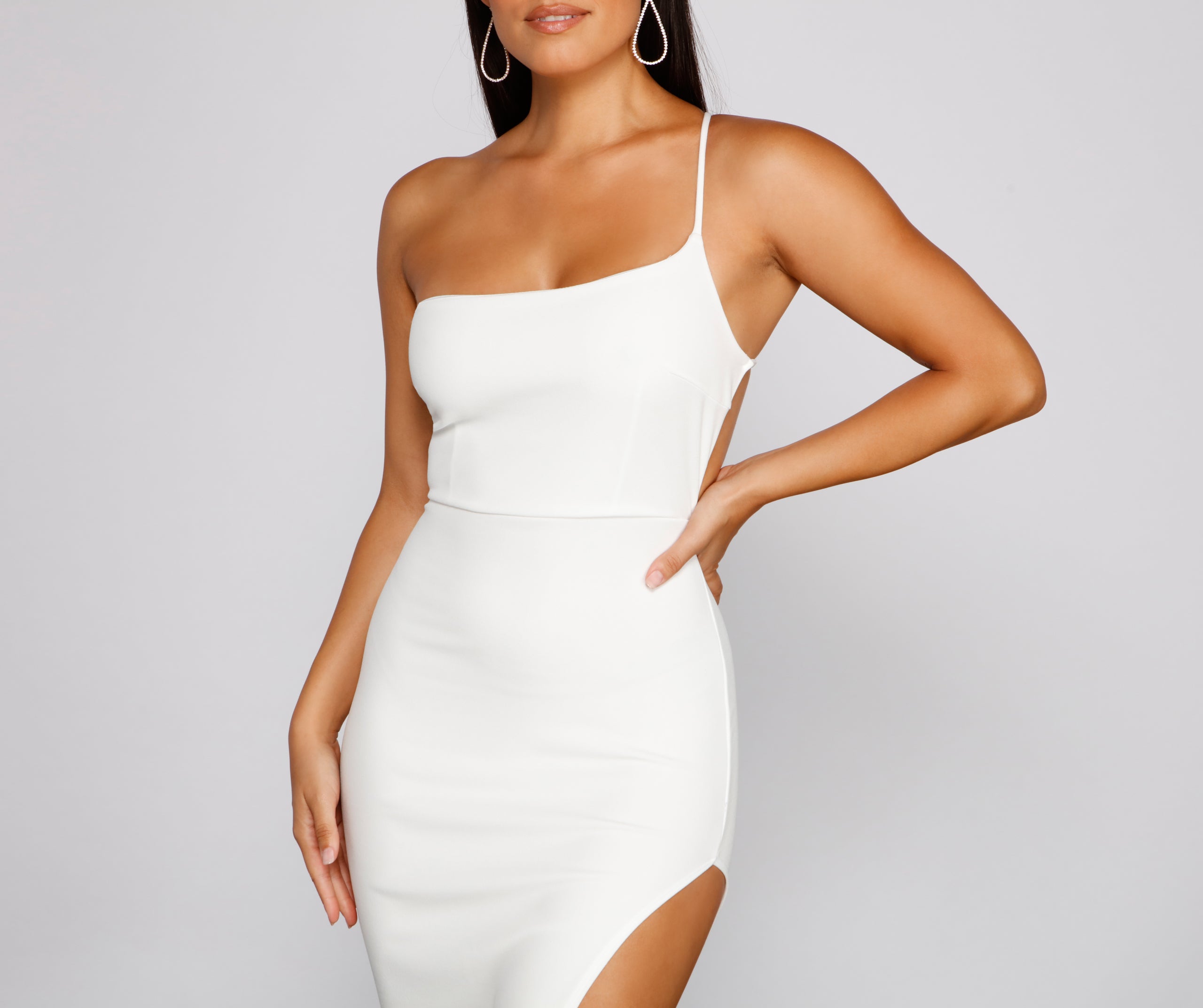 Alisha Asymmetrical One-Shoulder Formal Dress