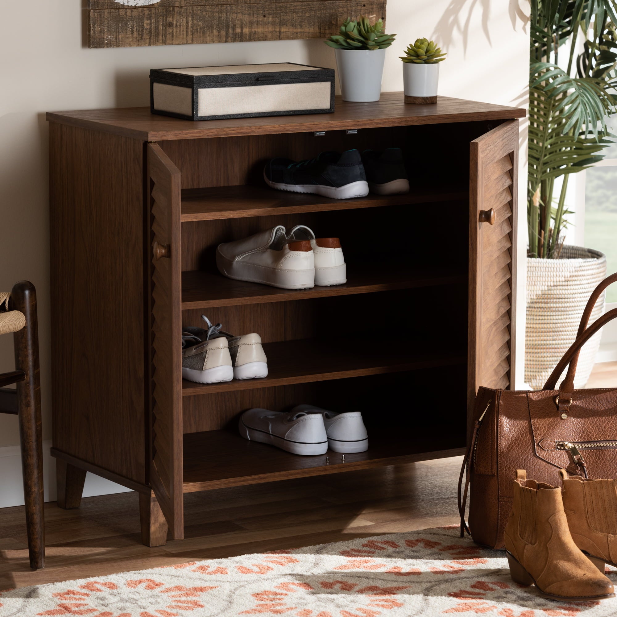 Baxton Studio Coolidge Shoe Storage Cabinet