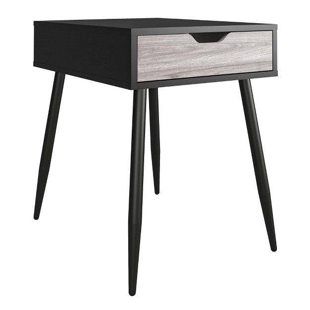 Realrooms Grafton End Table Black Oak