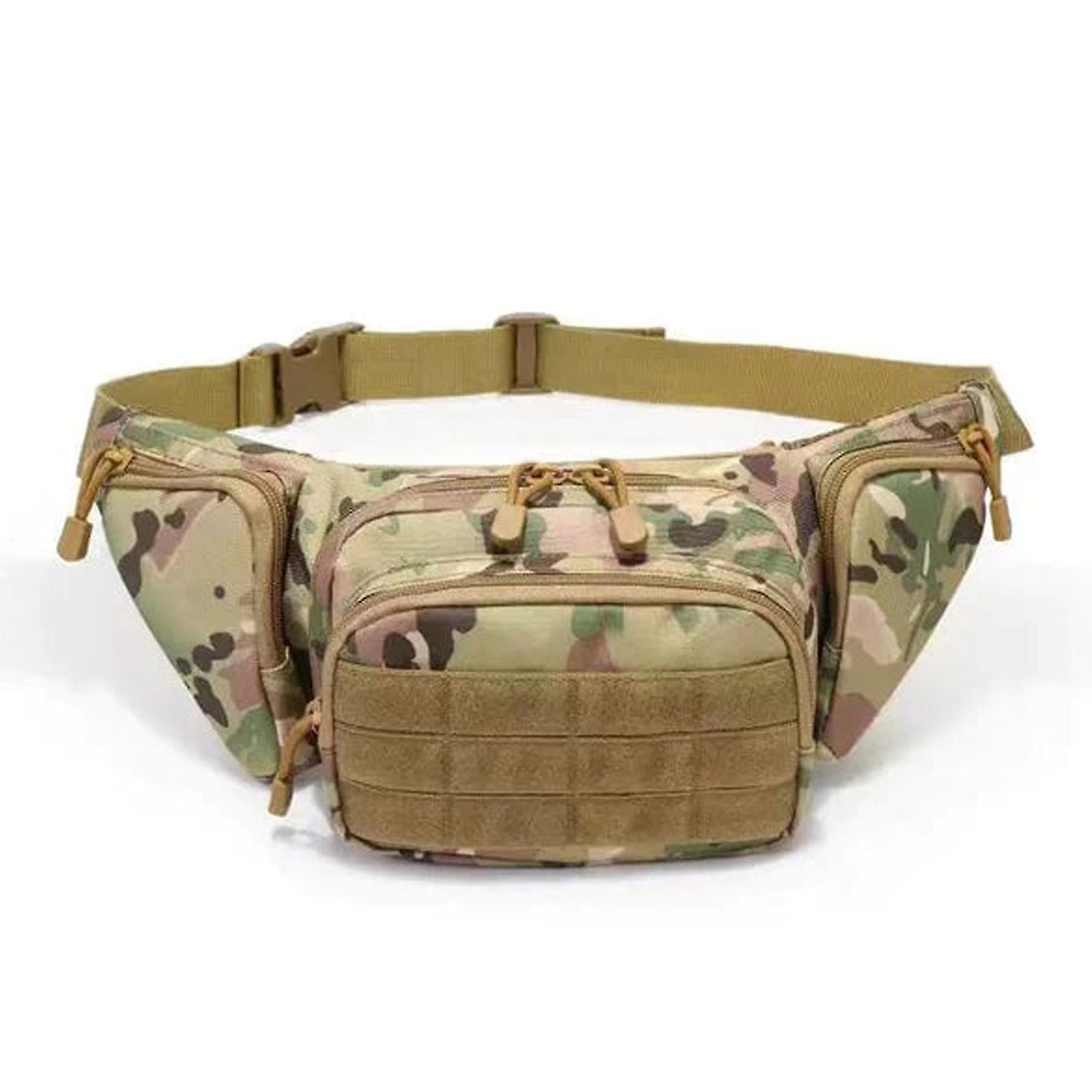 Outdoor Tactical Multi-functional Invisible Waist Bag， Men's Sports Storage Waist Bag